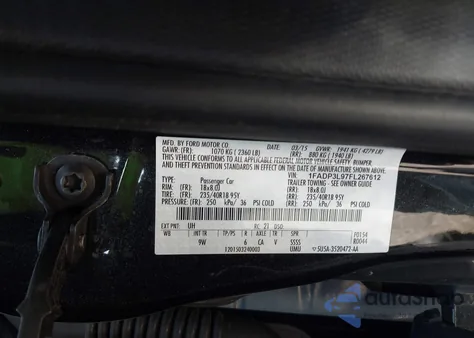 2015 Ford Focus St z USA, uszkodzony, nr VIN 1FADP3L97FL267612